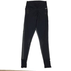 CajuBrasil Leggings XS Navy Gray Shimmer Activewear Athleisure‎